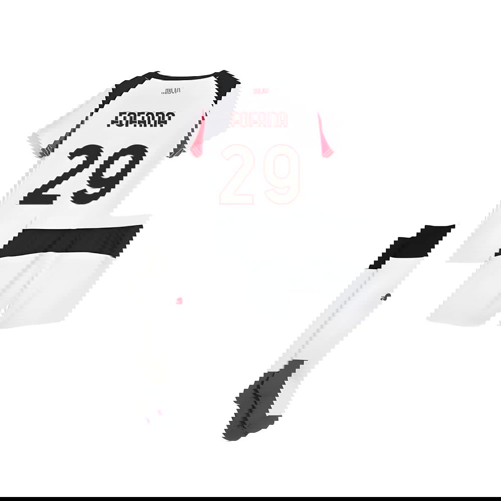 Nogometni Dresovi AC Milan Dječji FOFANA #29 Gostujući Komplet 2025-2026