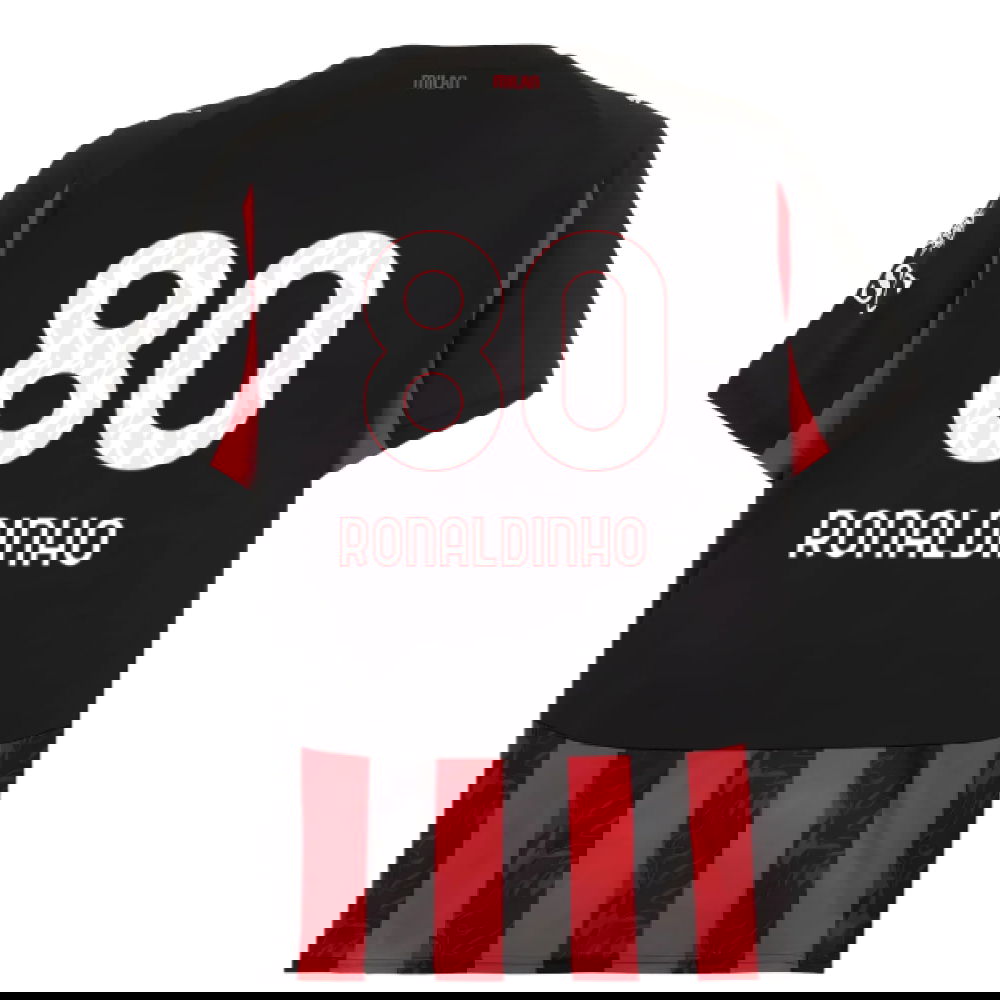 Nogometni Dresovi AC Milan RONALDINHO #80 Domaći Komplet 2025-2026