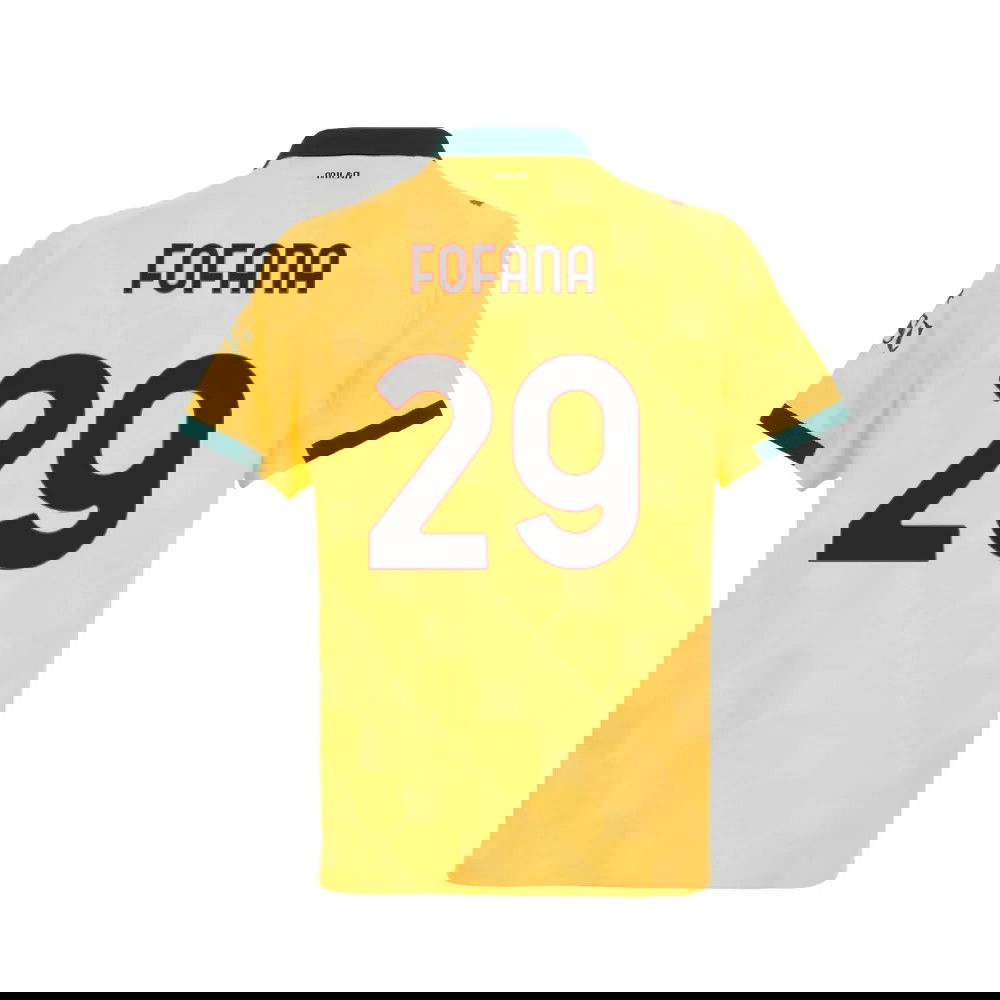 Nogometni Dresovi AC Milan FOFANA #29 Rezervni Komplet 2025-2026