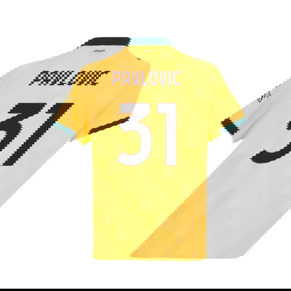 Nogometni Dresovi AC Milan PAVLOVIC #31 Rezervni Komplet 2025-2026