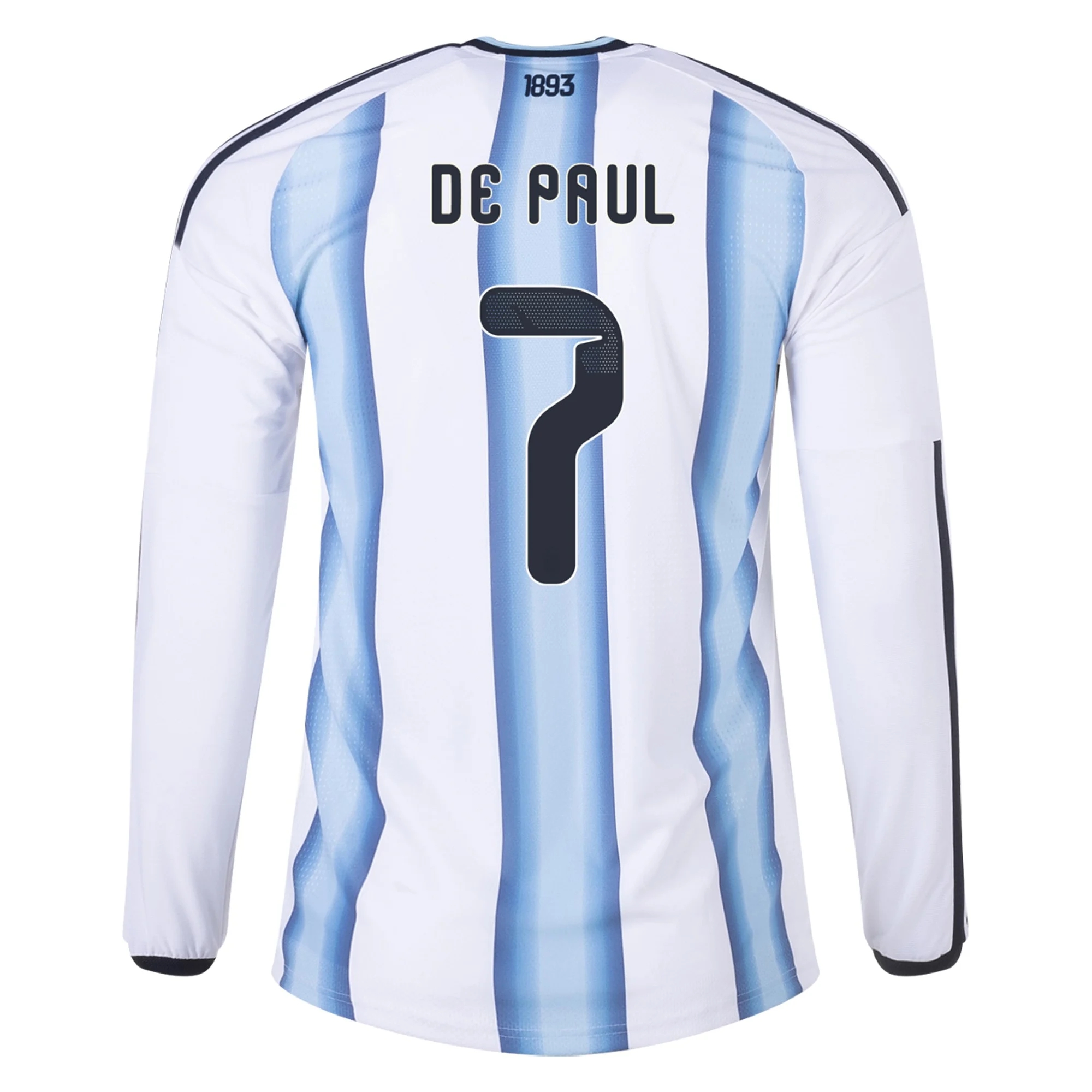 Nogometni Dresovi Argentina Dugim Rukavima DE PAUL #7 Domaći Komplet Svjetsko Prvenstvo 2026