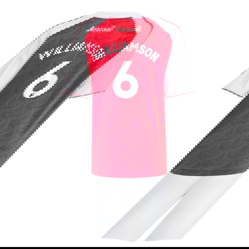 Nogometni Dresovi Arsenal Dječji WILLIAMSON #6 Domaći Komplet 2025-2026