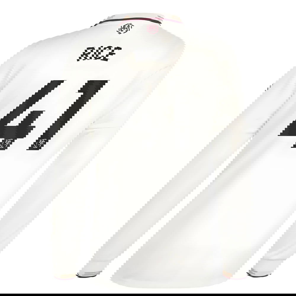 Nogometni Dresovi Arsenal Dugim Rukavima RICE #41 Rezervni Komplet 2025-2026