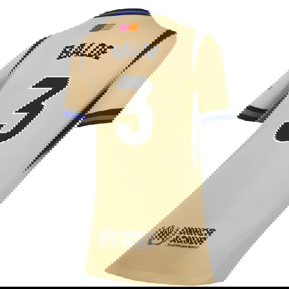 Nogometni Dresovi FC Barcelona Ženska BALDE #3 Gostujući Komplet 2025-2026