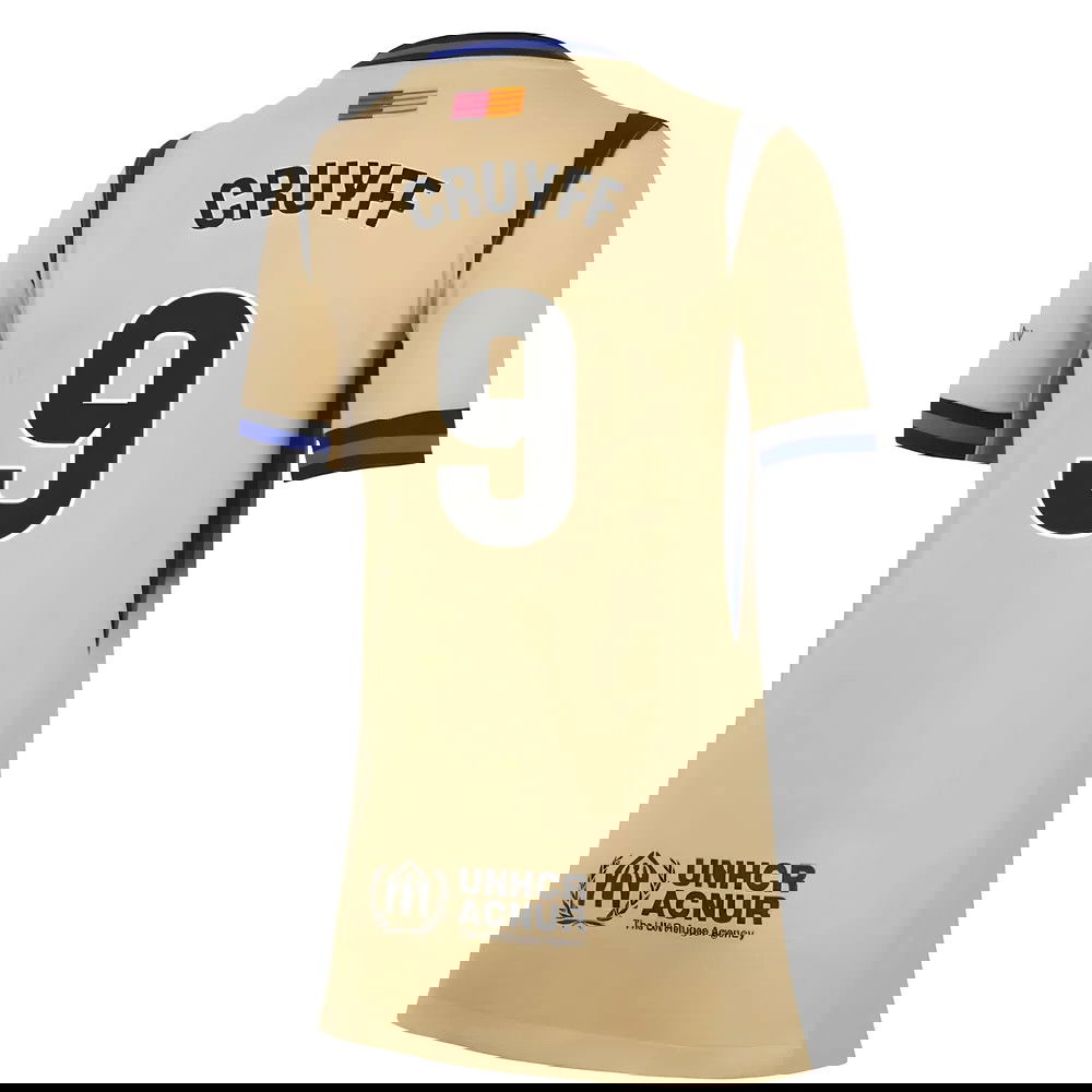 Nogometni Dresovi FC Barcelona Ženska CRUYFF #9 Gostujući Komplet 2025-2026