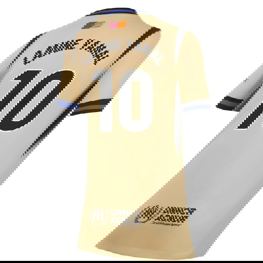 Nogometni Dresovi FC Barcelona Ženska LAMINE YAMAL #10 Gostujući Komplet 2025-2026