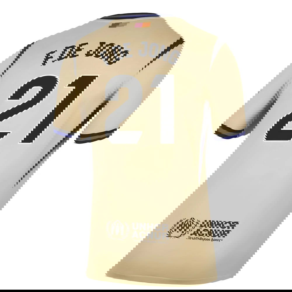 Nogometni Dresovi FC Barcelona FDE JONG #21 Gostujući Komplet 2025-2026