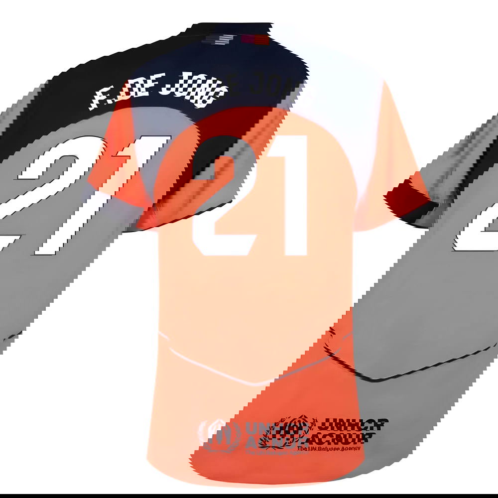 Nogometni Dresovi FC Barcelona FDE JONG #21 Rezervni Komplet 2025-2026