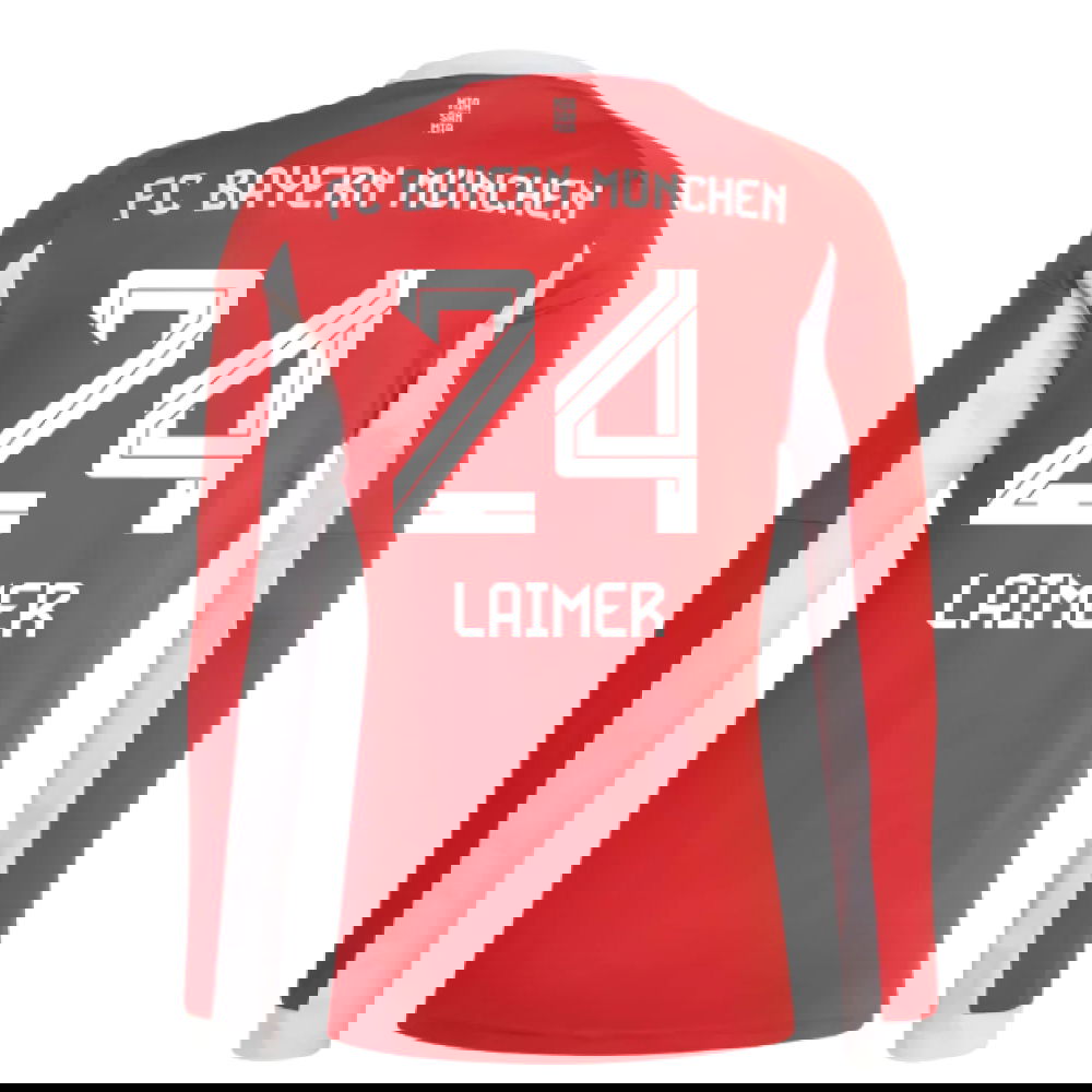 Nogometni Dresovi FC Bayern München Dugim Rukavima LAIMER #24 Domaći Komplet 2025-2026