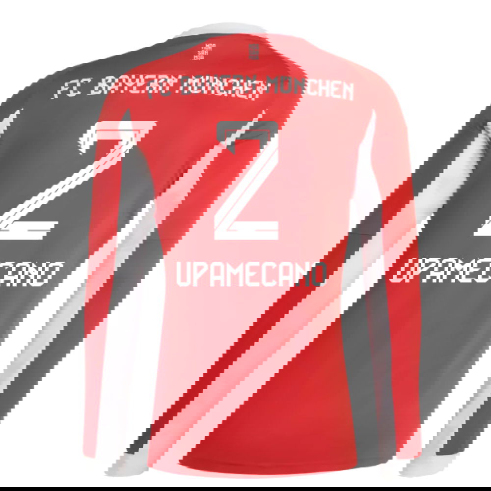 Nogometni Dresovi FC Bayern München Dugim Rukavima UPAMECANO #2 Domaći Komplet 2025-2026