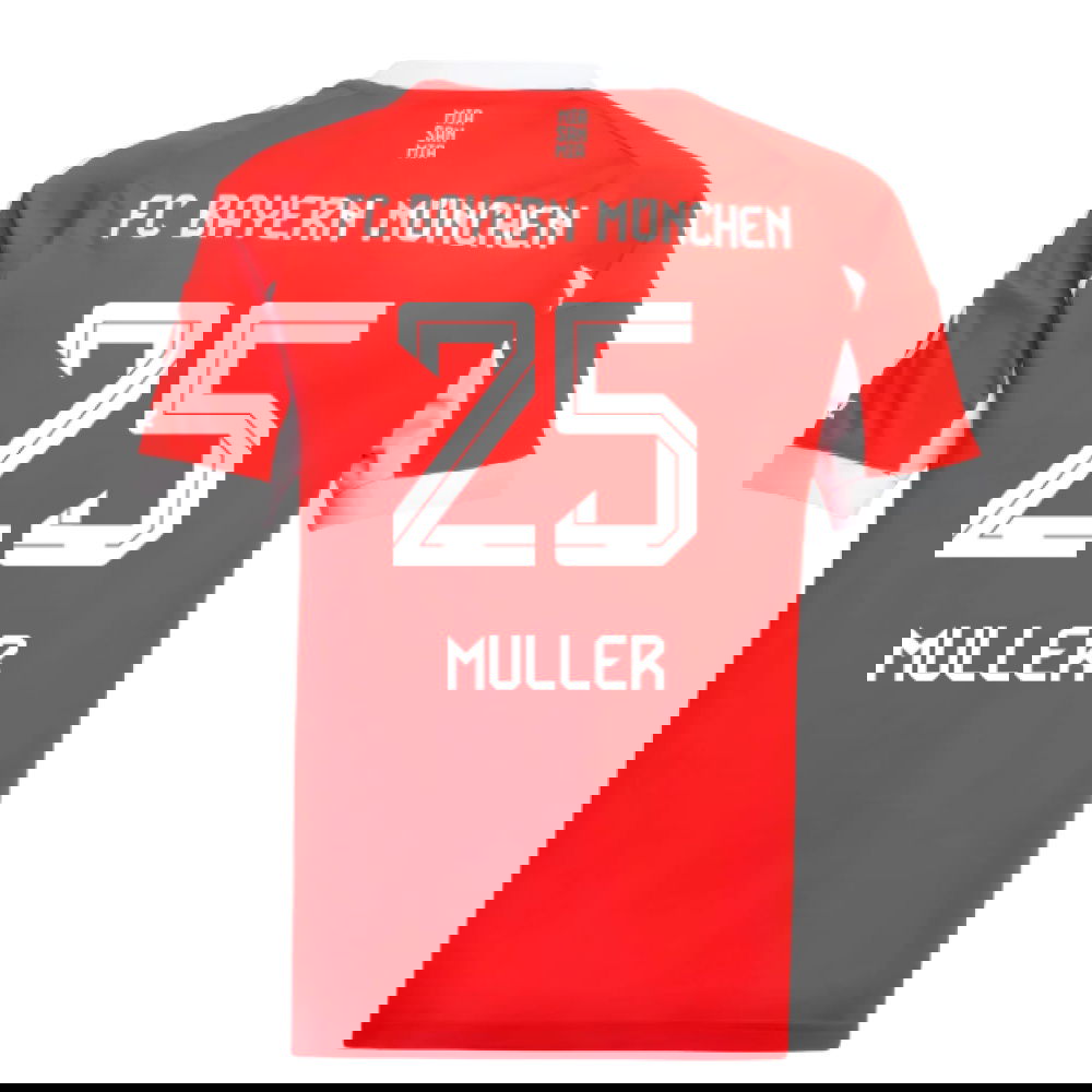 Nogometni Dresovi FC Bayern München MULLER #25 Domaći Komplet 2025-2026