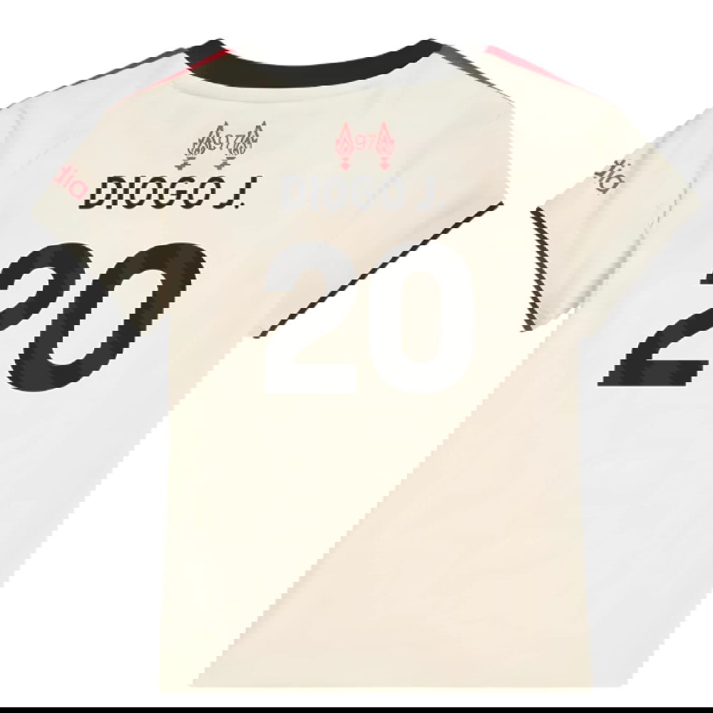 Nogometni Dresovi Liverpool Dječji DIOGO J #20 Gostujući Komplet 2025-2026