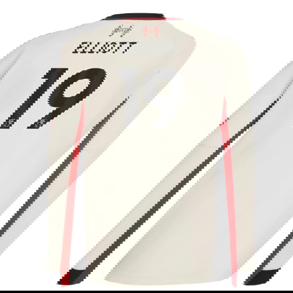 Nogometni Dresovi Liverpool Dugim Rukavima ELLIOTT #19 Gostujući Komplet 2025-2026