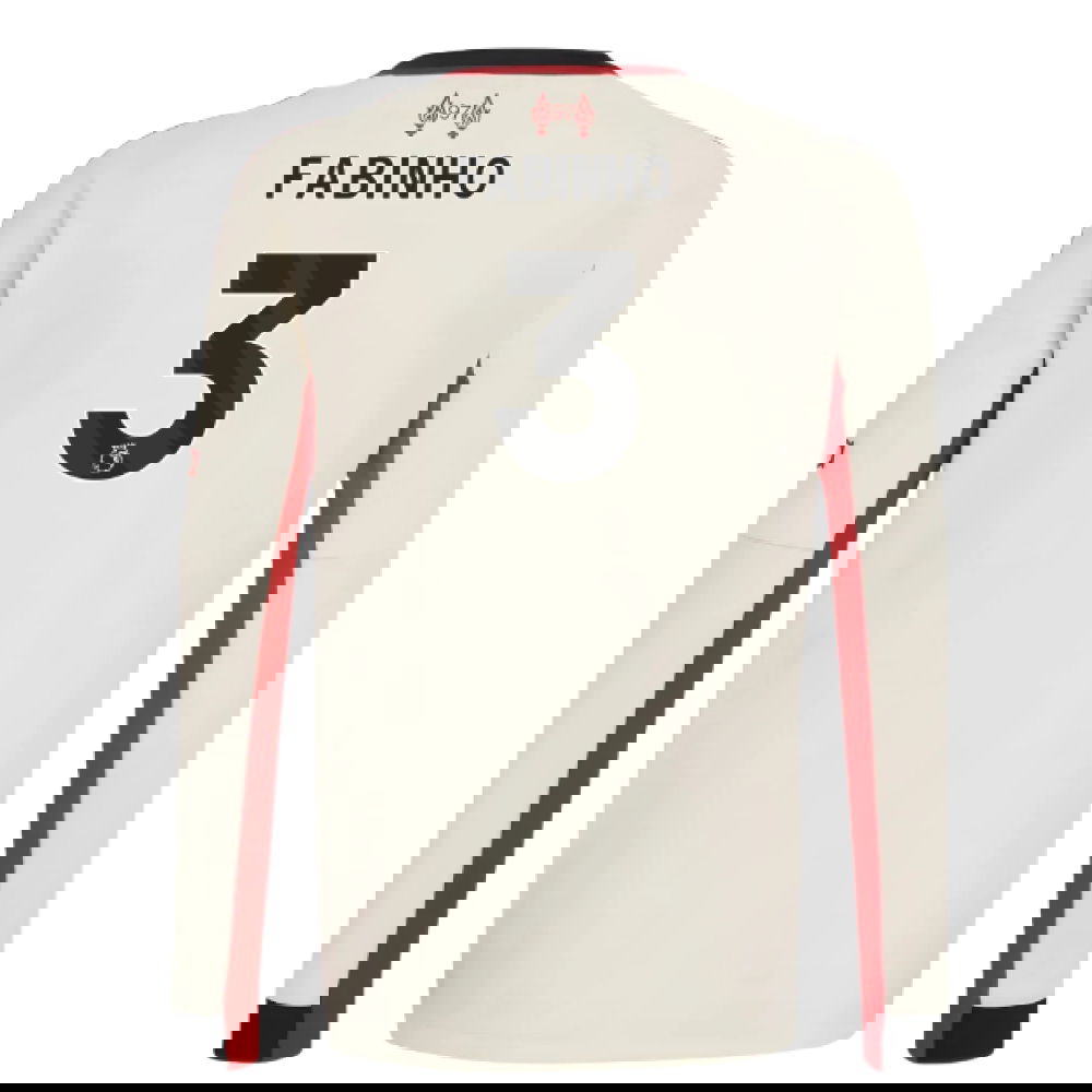 Nogometni Dresovi Liverpool Dugim Rukavima FABINHO #3 Gostujući Komplet 2025-2026