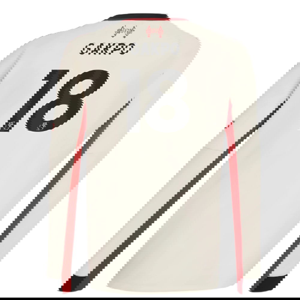 Nogometni Dresovi Liverpool Dugim Rukavima GAKPO #18 Gostujući Komplet 2025-2026