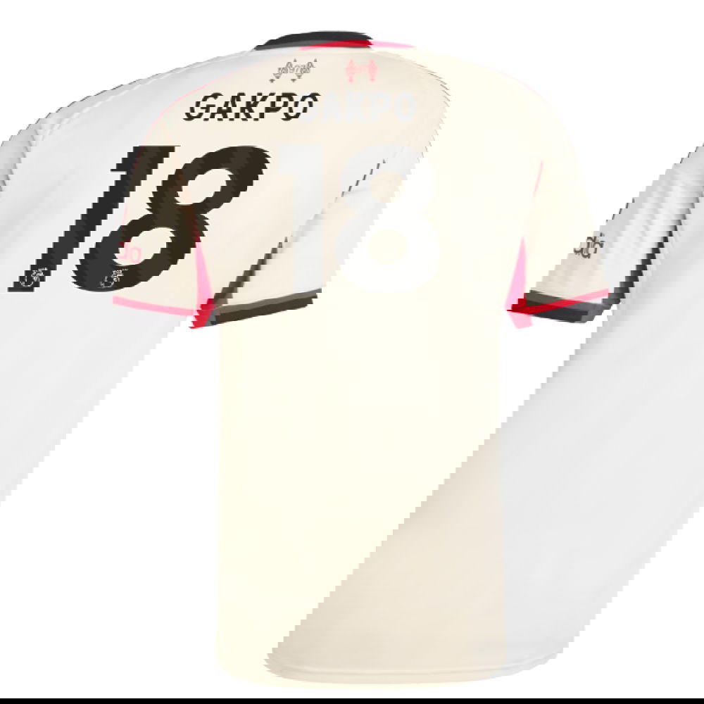 Nogometni Dresovi Liverpool GAKPO #18 Gostujući Komplet 2025-2026