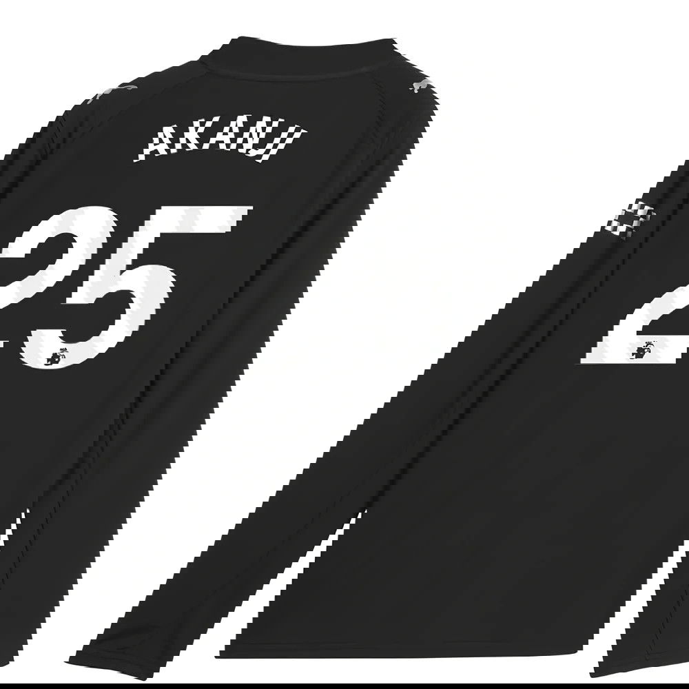 Nogometni Dresovi Manchester City Dugim Rukavima AKANJI #25 Gostujući Komplet 2025-2026