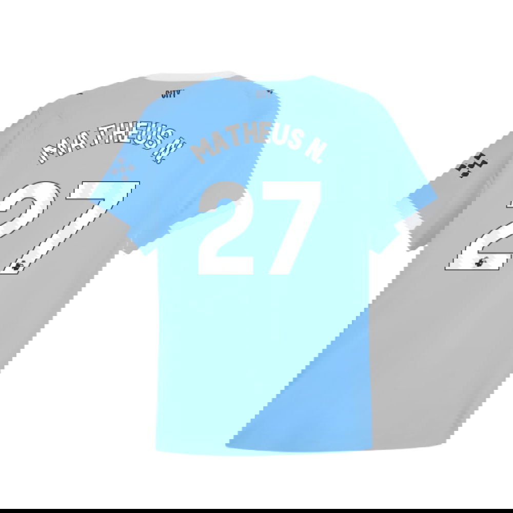 Nogometni Dresovi Manchester City MATHEUS N #27 Domaći Komplet 2025-2026