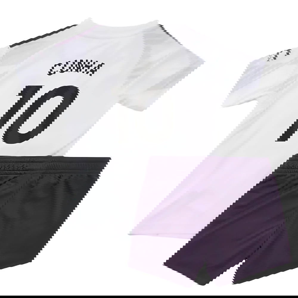 Nogometni Dresovi Manchester United Dječji CUNHA #10 Gostujući Komplet 2025-2026