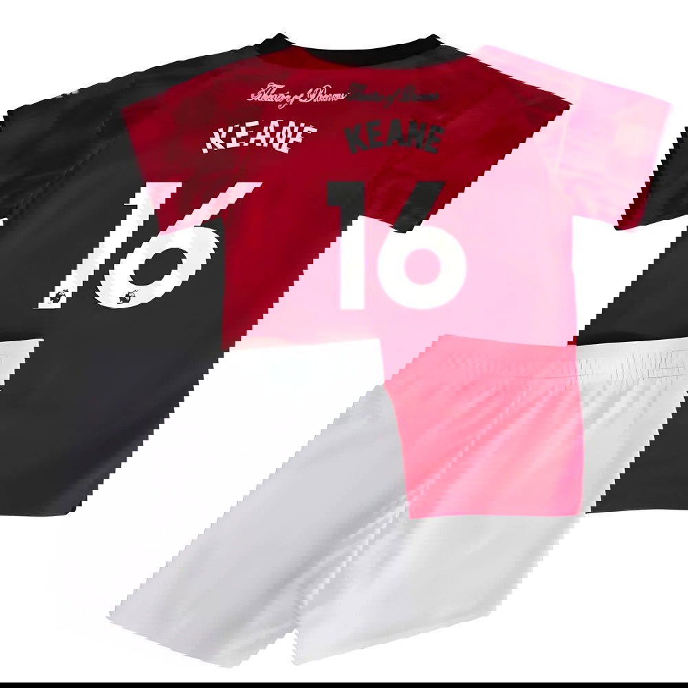 Nogometni Dresovi Manchester United Dječji KEANE #16 Domaći Komplet 2025-2026
