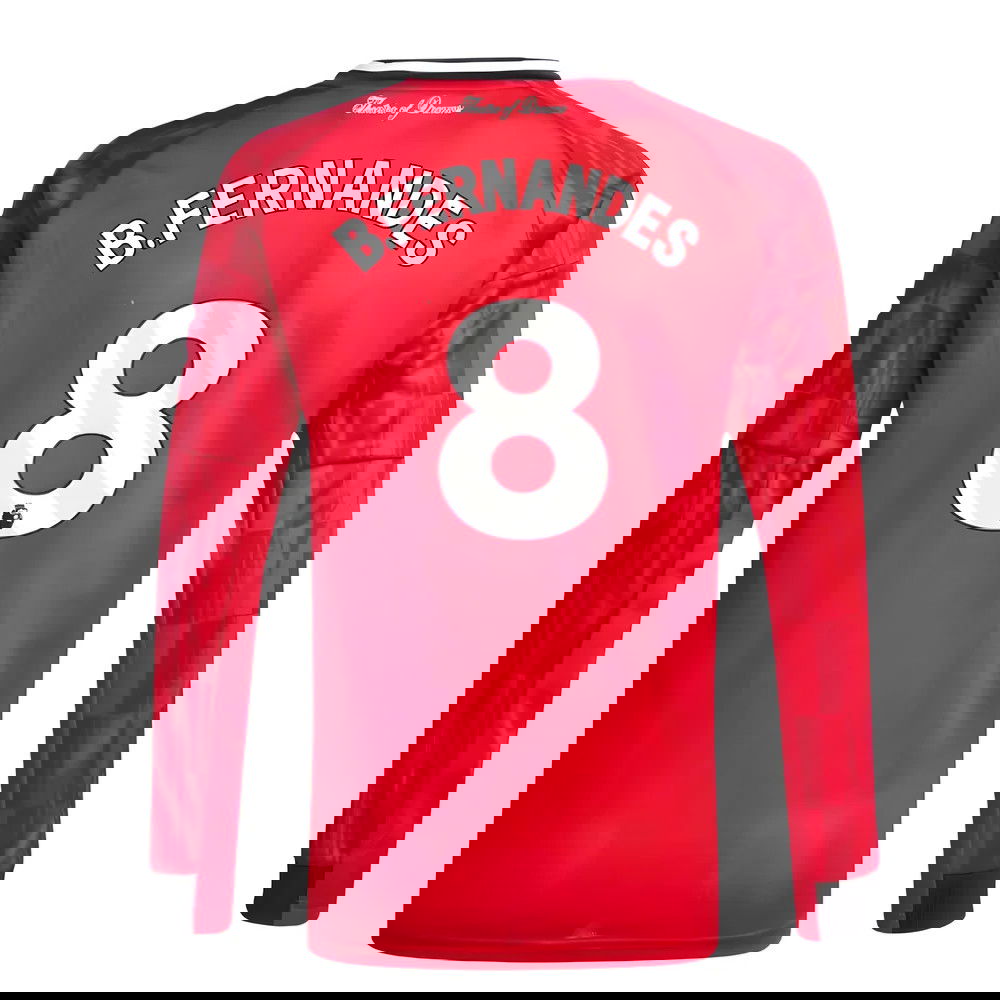 Nogometni Dresovi Manchester United Dugim Rukavima BFERNANDES #8 Domaći Komplet 2025-2026