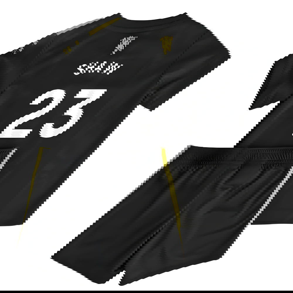 Nogometni Dresovi Manchester United Dječji SHAW #23 Rezervni Komplet 2025-2026