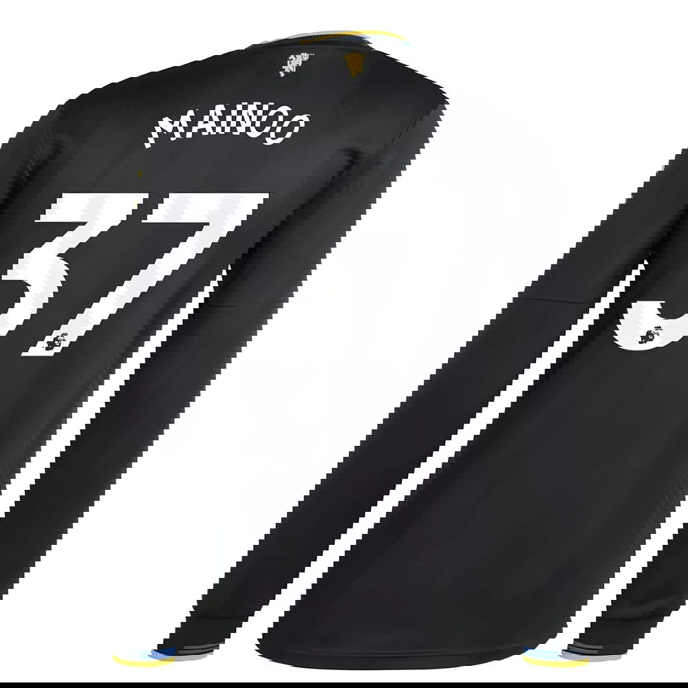 Nogometni Dresovi Manchester United Dugim Rukavima MAINOO #37 Rezervni Komplet 2025-2026