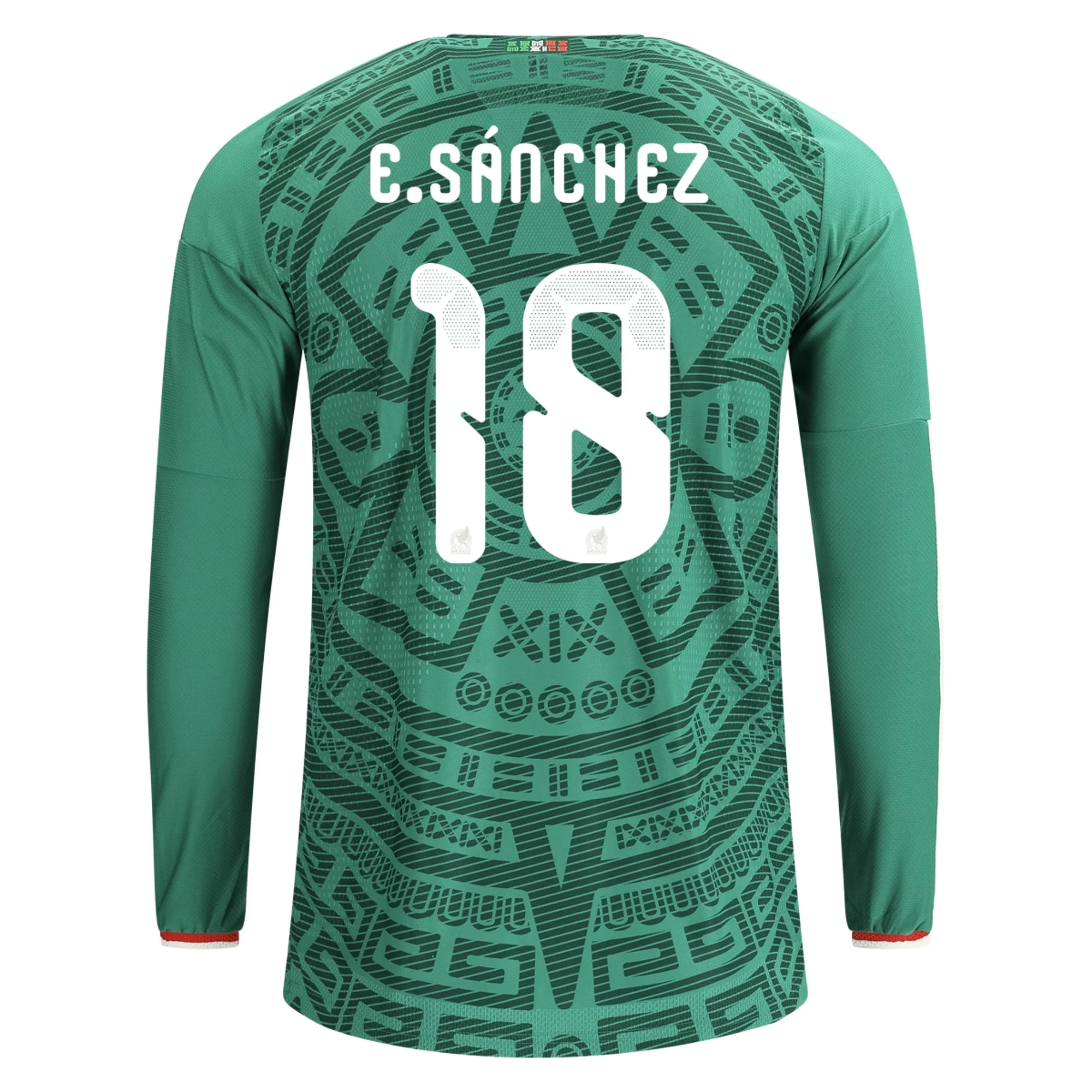 Nogometni Dresovi Meksiko Dugim Rukavima ERICK SANCHEZ #18 Domaći Komplet Svjetsko Prvenstvo 2026