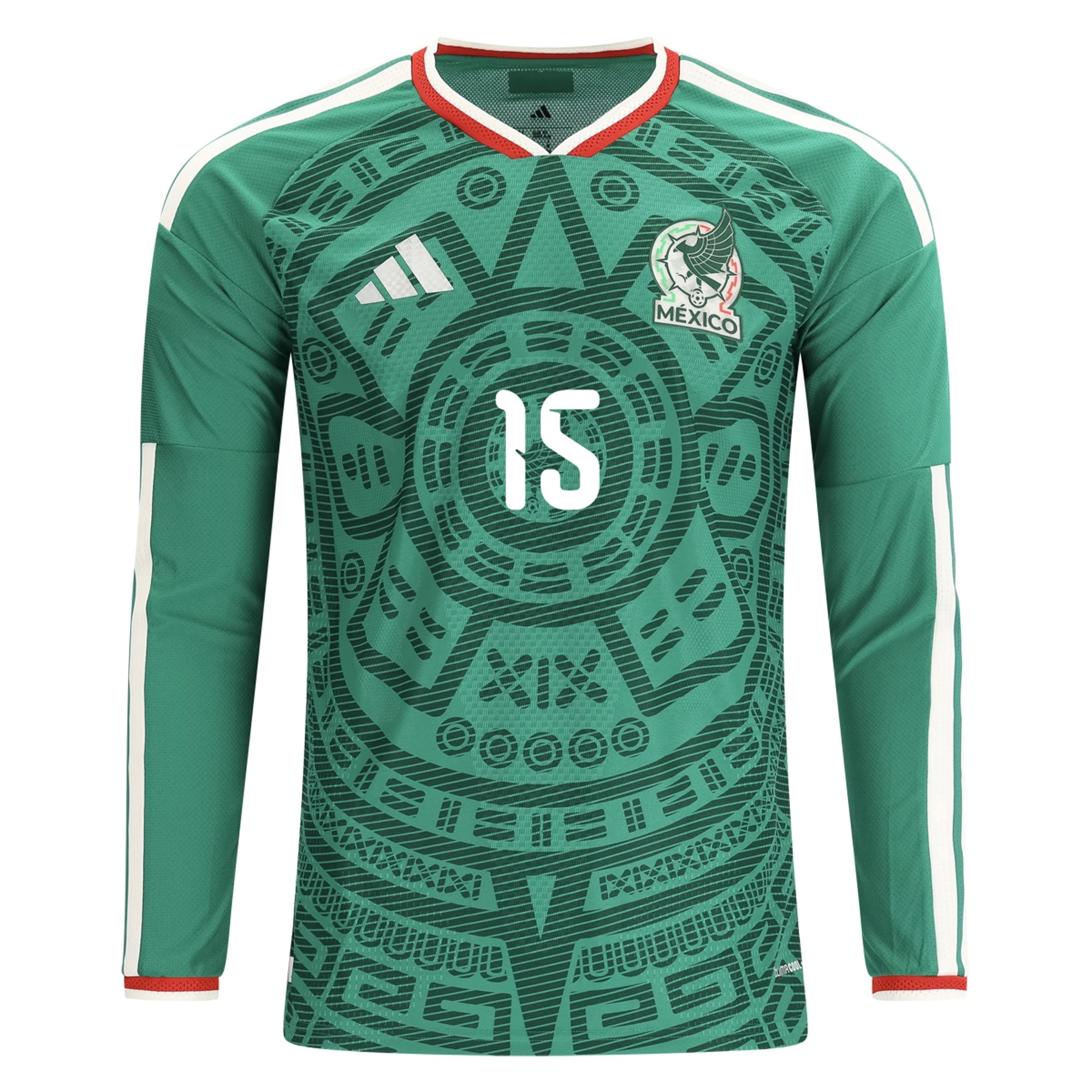 prodaja Nogometni Dresovi Meksiko Dugim Rukavima ISRAEL REYES #15 Domaći Komplet Svjetsko Prvenstvo 2026 online shop