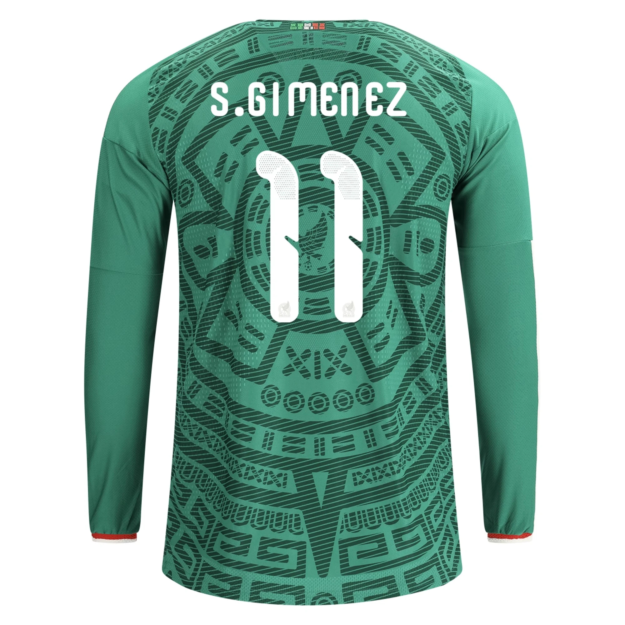 Nogometni Dresovi Meksiko Dugim Rukavima SANTIAGO GIMENEZ #11 Domaći Komplet Svjetsko Prvenstvo 2026