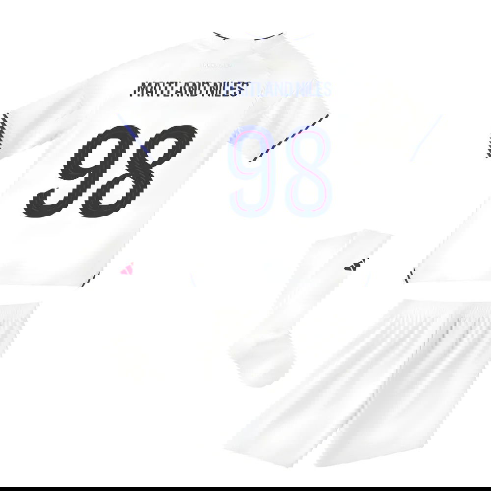 Nogometni Dresovi Olympique Lyonnais Dječji MAITLAND NILES #98 Domaći Komplet 2025-2026