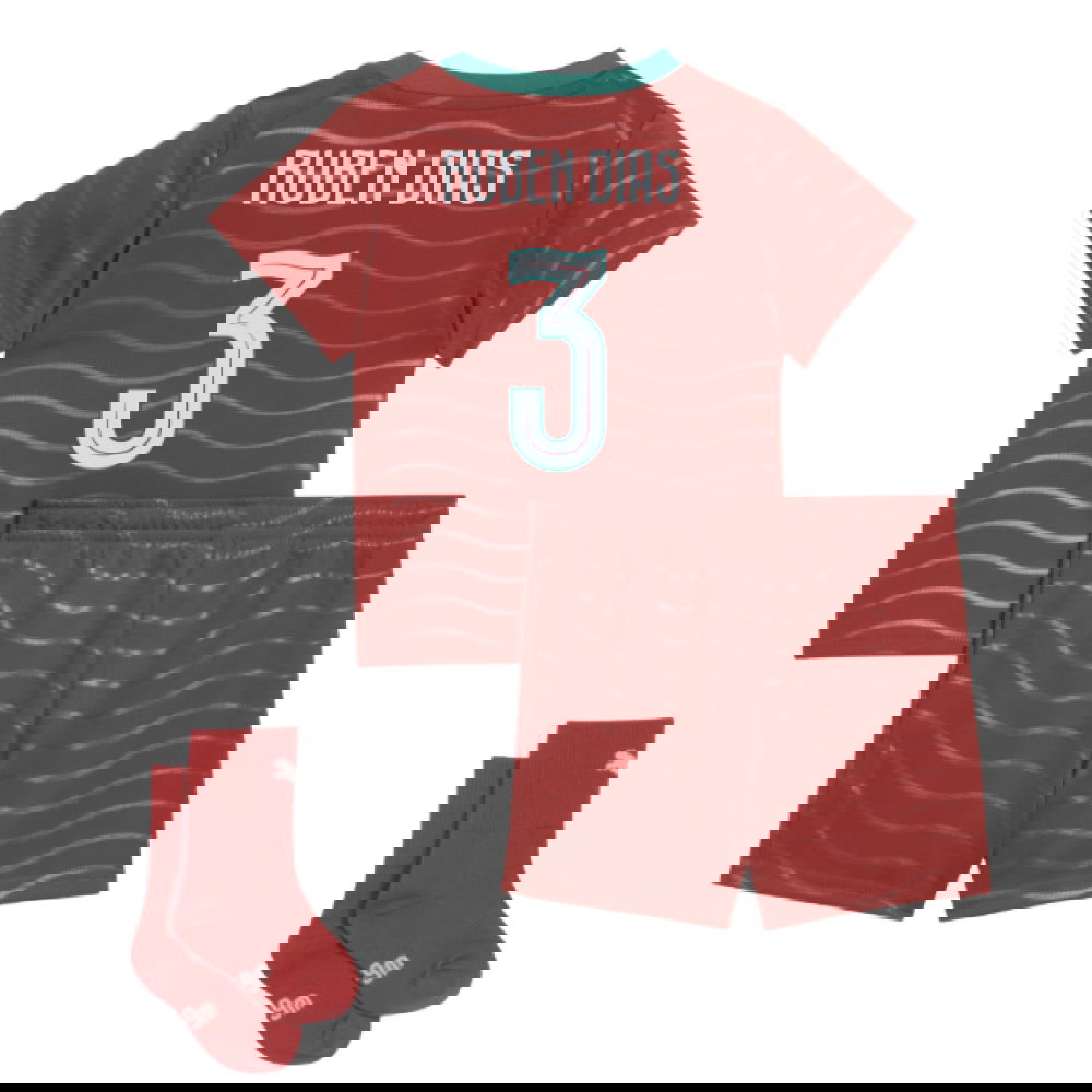 Nogometni Dresovi Portugal Dječji RUBEN DIAS #3 Domaći Komplet Svjetsko Prvenstvo 2026