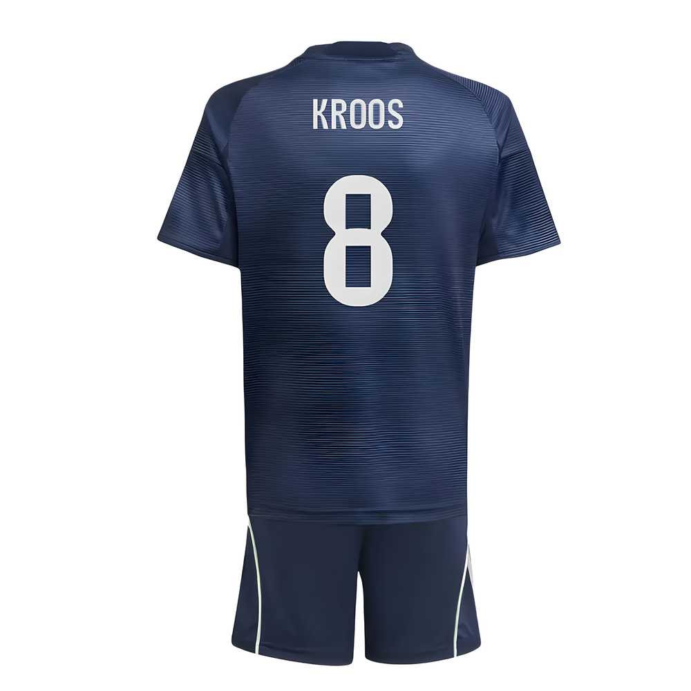 Nogometni Dresovi FC Real Madrid Dječji KROOS #8 Gostujući Komplet 2025-2026