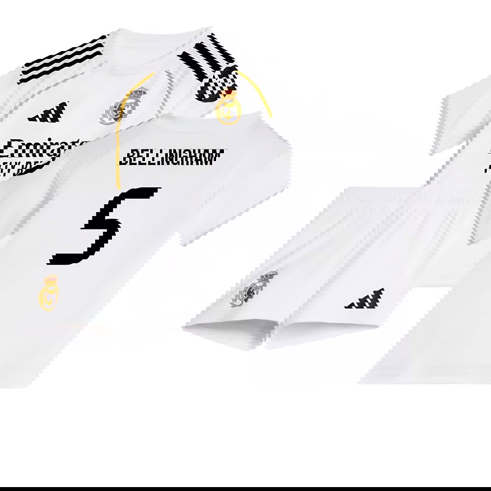 Nogometni Dresovi FC Real Madrid Dječji BELLINGHAM #5 Domaći Komplet 2025-2026