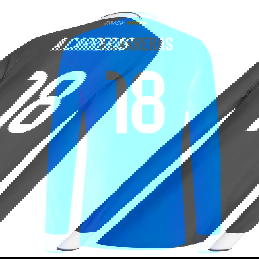 Nogometni Dresovi FC Real Madrid Dugim Rukavima ACARRERAS #18 Rezervni Komplet 2025-2026