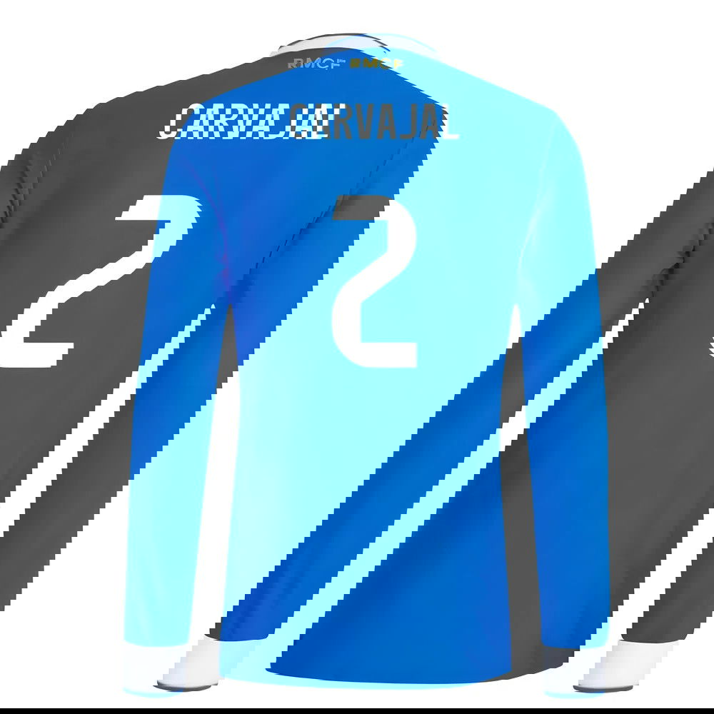 Nogometni Dresovi FC Real Madrid Dugim Rukavima CARVAJAL #2 Rezervni Komplet 2025-2026