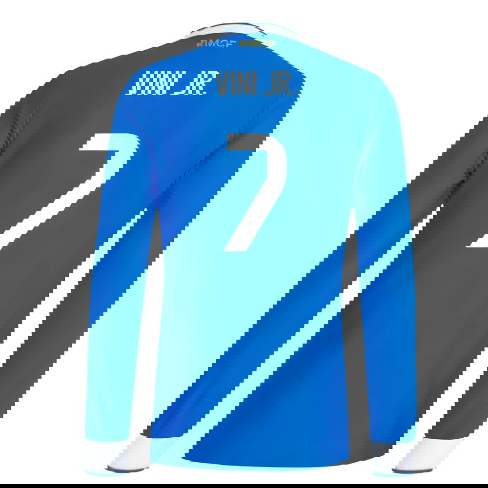 Nogometni Dresovi FC Real Madrid Dugim Rukavima VINI JR #7 Rezervni Komplet 2025-2026